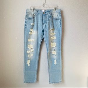 American Blue Distressed Denim Jeans Sz 15